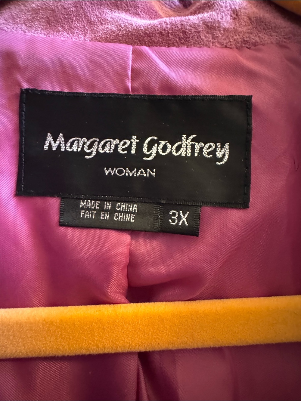 Margaret Godfrey Pink Suede Button-Front Blazer - Picture 2 of 4
